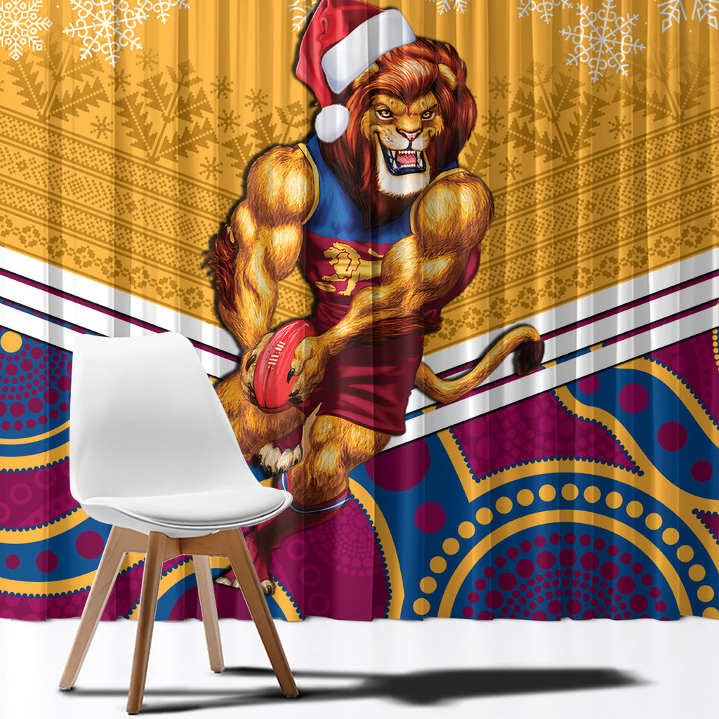 custom-brisbane-lions-football-christmas-window-curtain-merry-xmas-2023-mix-aboriginal-art