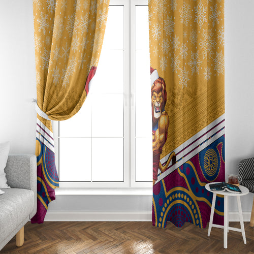 custom-brisbane-lions-football-christmas-window-curtain-merry-xmas-2023-mix-aboriginal-art