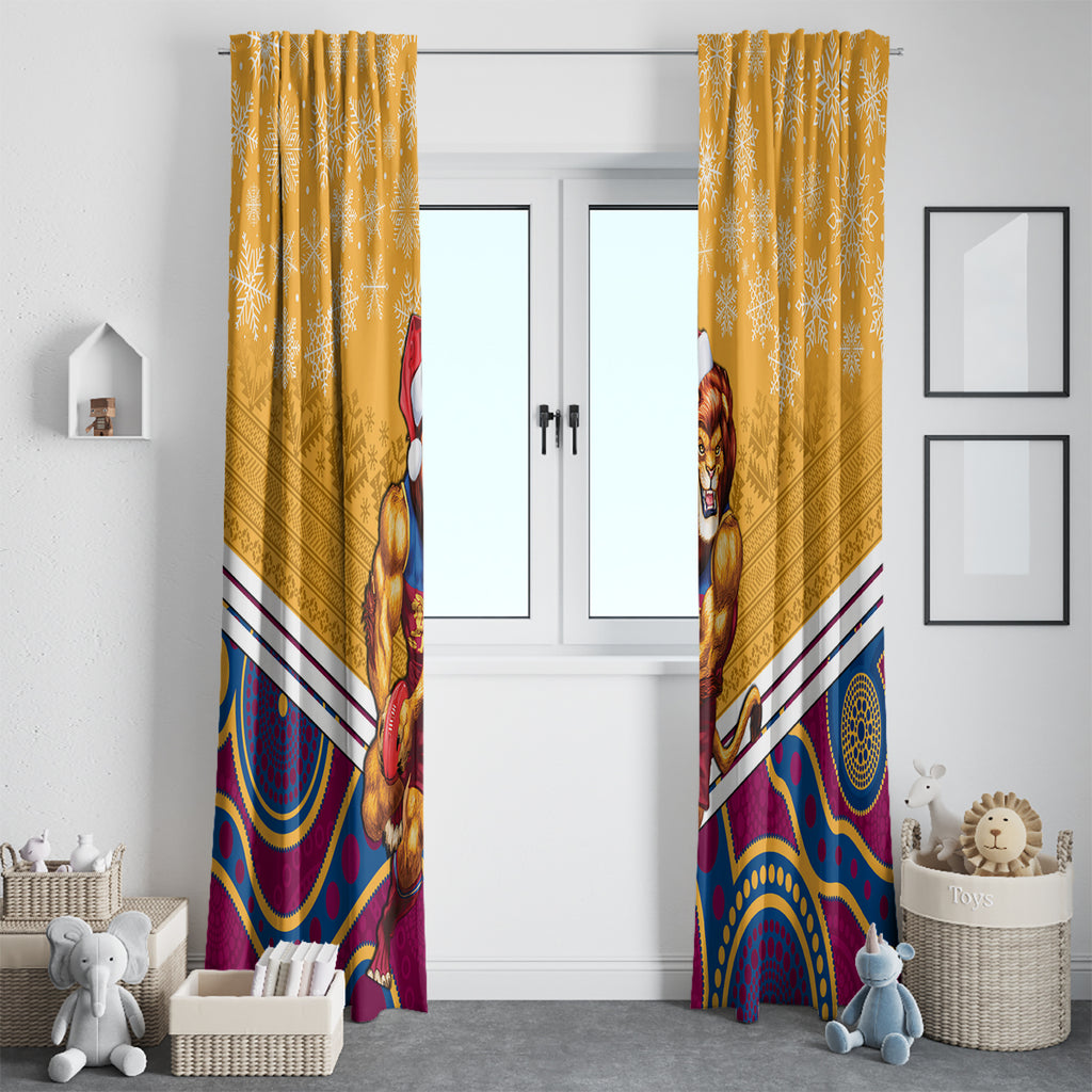 custom-brisbane-lions-football-christmas-window-curtain-merry-xmas-2023-mix-aboriginal-art