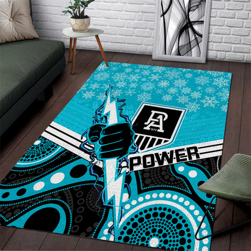 custom-port-adelaide-football-christmas-area-rug-merry-xmas-2023-mix-aboriginal-art
