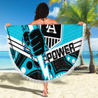 custom-port-adelaide-football-christmas-beach-blanket-merry-xmas-2023-mix-aboriginal-art