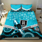 custom-port-adelaide-football-christmas-bedding-set-merry-xmas-2023-mix-aboriginal-art