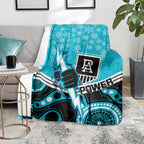 custom-port-adelaide-football-christmas-blanket-merry-xmas-2023-mix-aboriginal-art