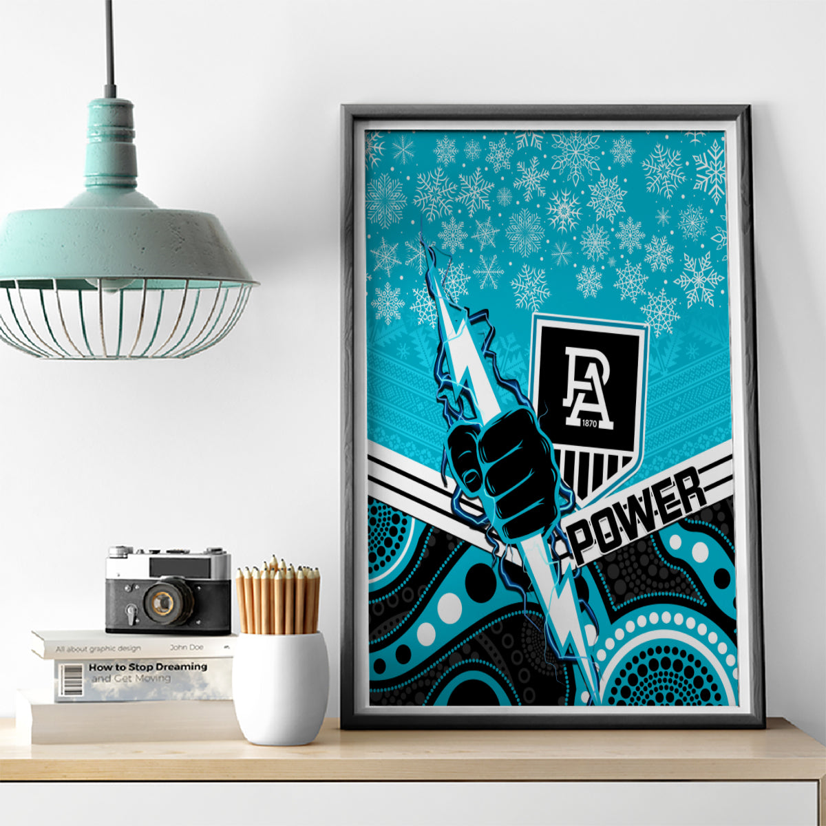 custom-port-adelaide-football-christmas-canvas-wall-art-merry-xmas-2023-mix-aboriginal-art