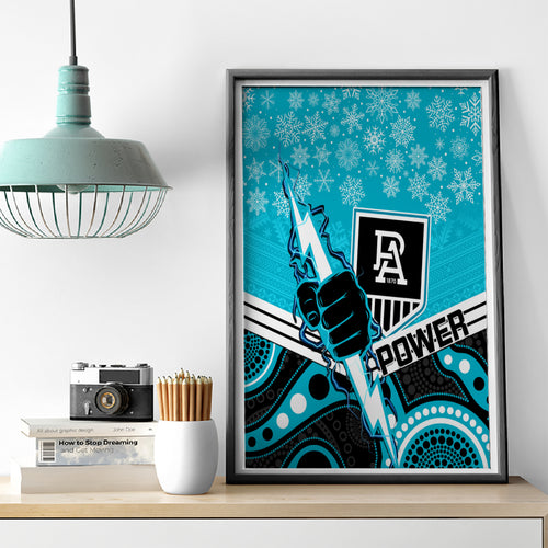 custom-port-adelaide-football-christmas-canvas-wall-art-merry-xmas-2023-mix-aboriginal-art