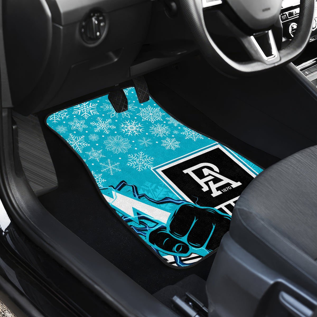 custom-port-adelaide-football-christmas-car-mats-merry-xmas-2023-mix-aboriginal-art