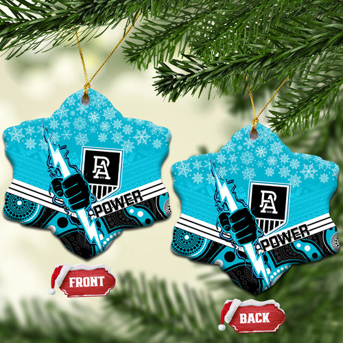 port-adelaide-football-christmas-ceramic-ornament-merry-xmas-2023-mix-aboriginal-art