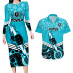 custom-port-adelaide-football-christmas-couples-matching-long-sleeve-bodycon-dress-and-hawaiian-shirt-merry-xmas-2023-mix-aboriginal-art