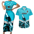 custom-port-adelaide-football-christmas-couples-matching-short-sleeve-bodycon-dress-and-hawaiian-shirt-merry-xmas-2023-mix-aboriginal-art