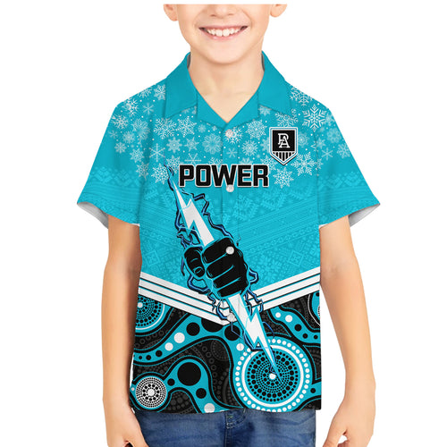 custom-port-adelaide-football-christmas-family-matching-mermaid-dress-and-hawaiian-shirt-merry-xmas-2023-mix-aboriginal-art