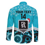 custom-port-adelaide-football-christmas-family-matching-off-shoulder-long-sleeve-dress-and-hawaiian-shirt-merry-xmas-2023-mix-aboriginal-art
