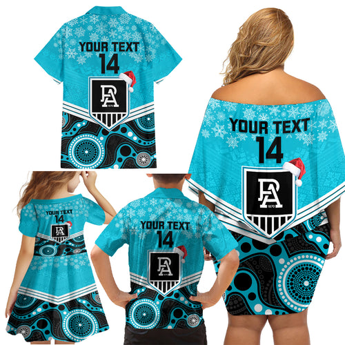 custom-port-adelaide-football-christmas-family-matching-off-shoulder-short-dress-and-hawaiian-shirt-merry-xmas-2023-mix-aboriginal-art