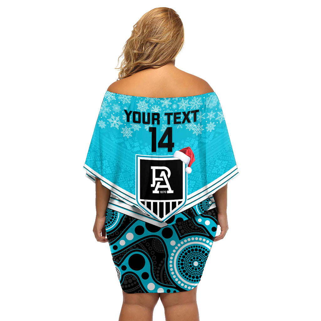 custom-port-adelaide-football-christmas-family-matching-off-shoulder-short-dress-and-hawaiian-shirt-merry-xmas-2023-mix-aboriginal-art