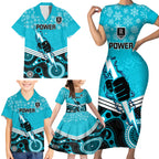 custom-port-adelaide-football-christmas-family-matching-short-sleeve-bodycon-dress-and-hawaiian-shirt-merry-xmas-2023-mix-aboriginal-art