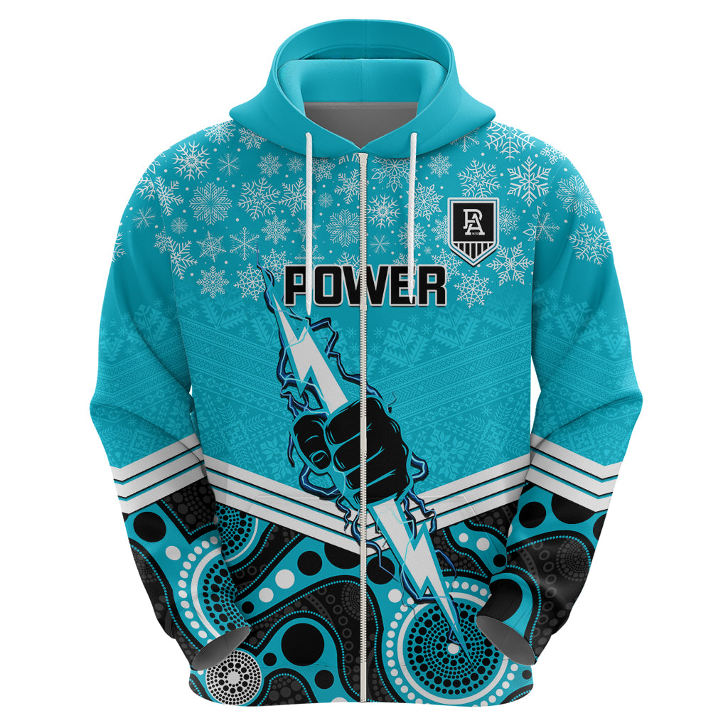 custom-port-adelaide-football-christmas-hoodie-merry-xmas-2023-mix-aboriginal-art