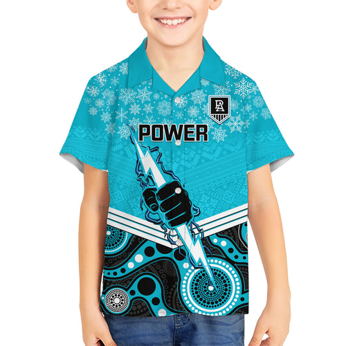 custom-port-adelaide-football-christmas-kid-hawaiian-shirt-merry-xmas-2023-mix-aboriginal-art