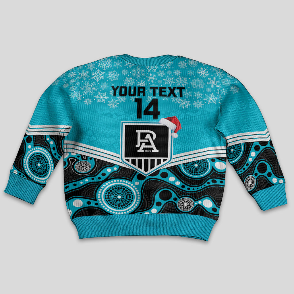 custom-port-adelaide-football-christmas-kid-ugly-christmas-sweater-merry-xmas-2023-mix-aboriginal-art