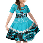 custom-port-adelaide-football-christmas-kid-short-sleeve-dress-merry-xmas-2023-mix-aboriginal-art
