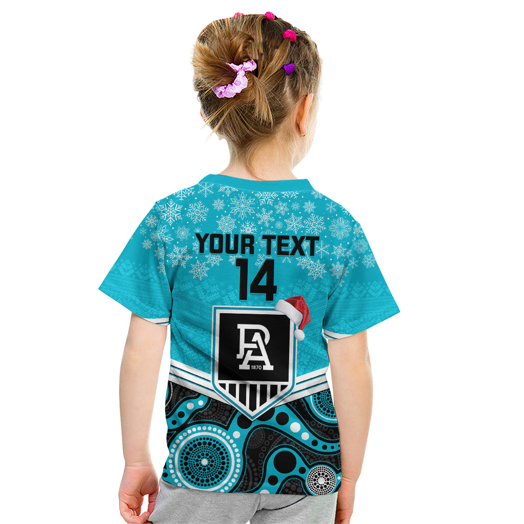 custom-port-adelaide-football-christmas-kid-t-shirt-merry-xmas-2023-mix-aboriginal-art