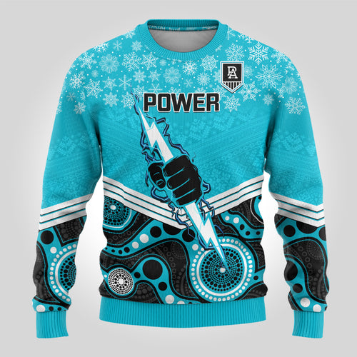 custom-port-adelaide-football-christmas-ugly-christmas-sweater-merry-xmas-2023-mix-aboriginal-art