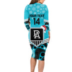 custom-port-adelaide-football-christmas-long-sleeve-bodycon-dress-merry-xmas-2023-mix-aboriginal-art