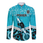 custom-port-adelaide-football-christmas-long-sleeve-button-shirt-merry-xmas-2023-mix-aboriginal-art