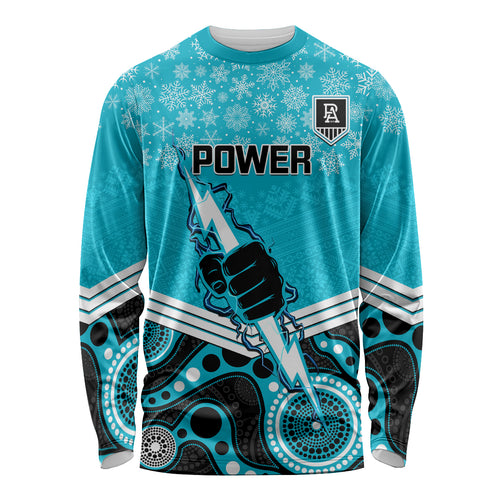 custom-port-adelaide-football-christmas-long-sleeve-shirt-merry-xmas-2023-mix-aboriginal-art
