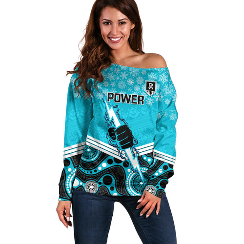 custom-port-adelaide-football-christmas-off-shoulder-sweater-merry-xmas-2023-mix-aboriginal-art