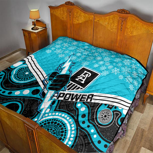 custom-port-adelaide-football-christmas-quilt-merry-xmas-2023-mix-aboriginal-art
