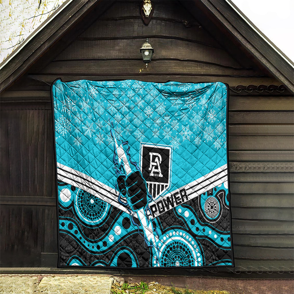 custom-port-adelaide-football-christmas-quilt-merry-xmas-2023-mix-aboriginal-art