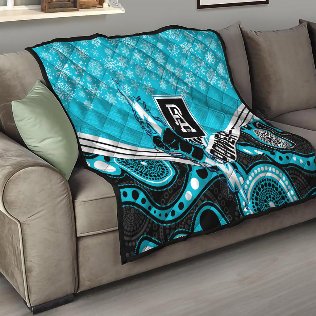 custom-port-adelaide-football-christmas-quilt-merry-xmas-2023-mix-aboriginal-art
