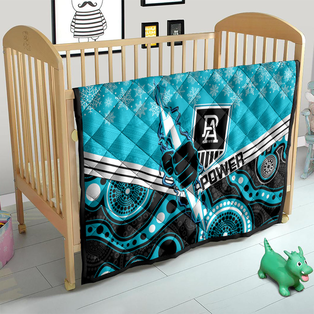 custom-port-adelaide-football-christmas-quilt-merry-xmas-2023-mix-aboriginal-art