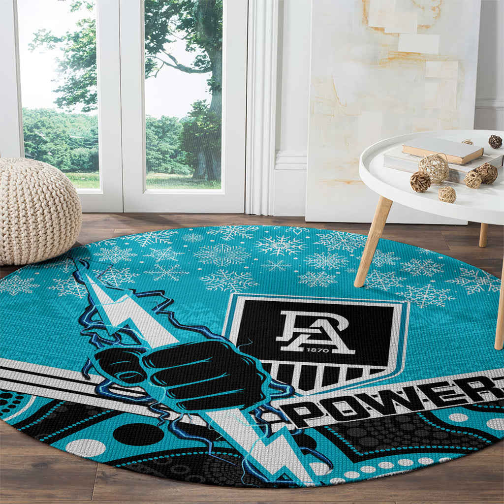 custom-port-adelaide-football-christmas-round-carpet-merry-xmas-2023-mix-aboriginal-art
