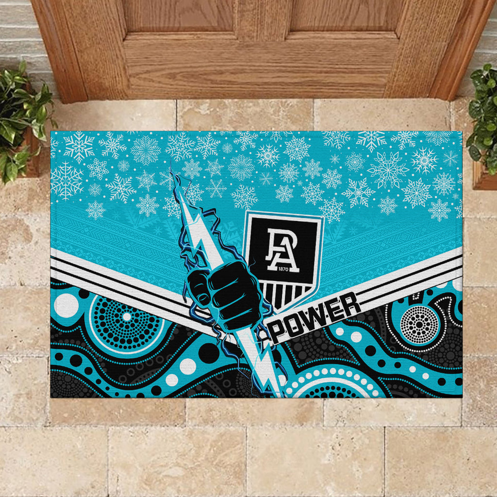 custom-port-adelaide-football-christmas-rubber-doormat-merry-xmas-2023-mix-aboriginal-art