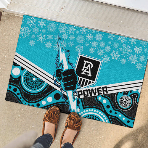 custom-port-adelaide-football-christmas-rubber-doormat-merry-xmas-2023-mix-aboriginal-art