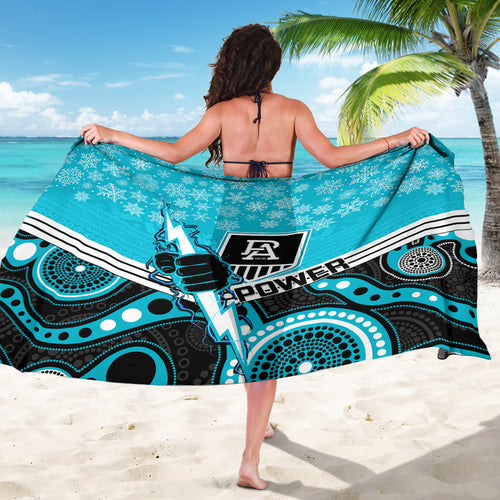 custom-port-adelaide-football-christmas-sarong-merry-xmas-2023-mix-aboriginal-art