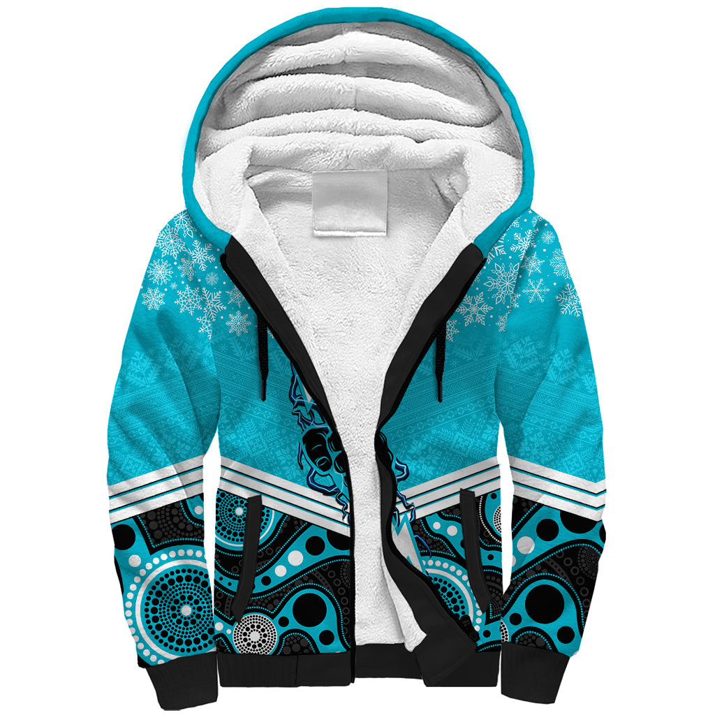 custom-port-adelaide-football-christmas-sherpa-hoodie-merry-xmas-2023-mix-aboriginal-art