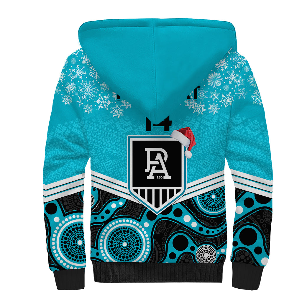 custom-port-adelaide-football-christmas-sherpa-hoodie-merry-xmas-2023-mix-aboriginal-art