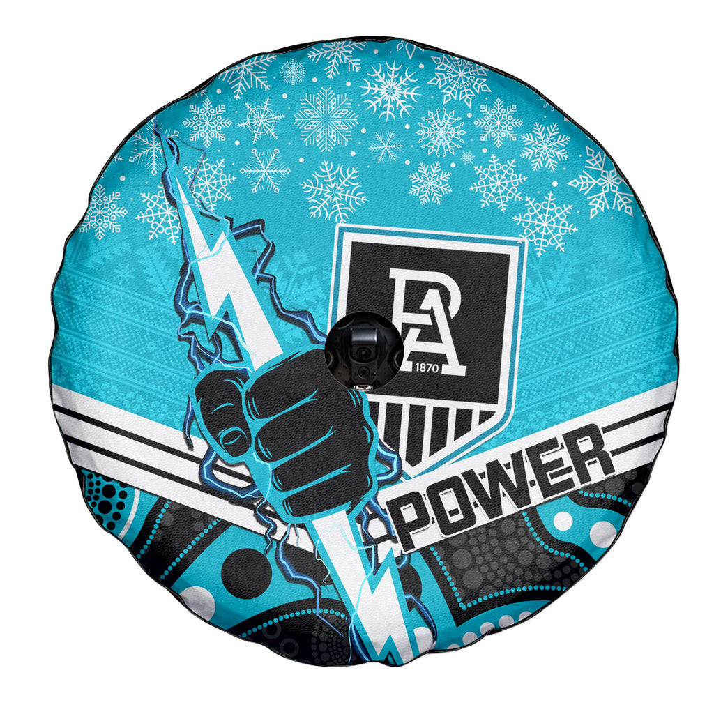 custom-port-adelaide-football-christmas-spare-tire-cover-merry-xmas-2023-mix-aboriginal-art