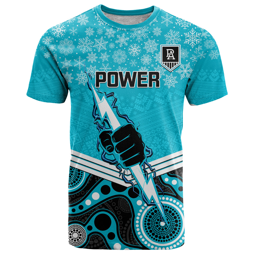 custom-port-adelaide-football-christmas-t-shirt-merry-xmas-2023-mix-aboriginal-art