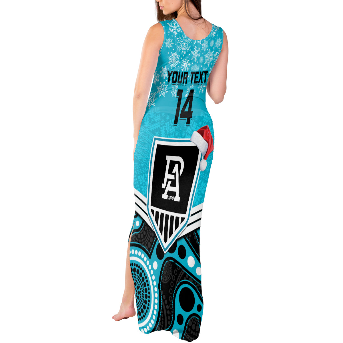 custom-port-adelaide-football-christmas-tank-maxi-dress-merry-xmas-2023-mix-aboriginal-art