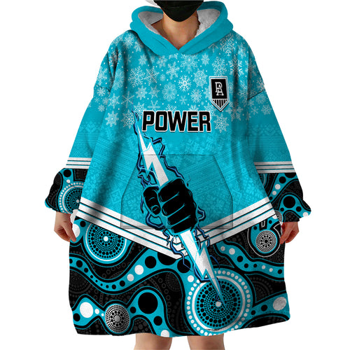 custom-port-adelaide-football-christmas-wearable-blanket-hoodie-merry-xmas-2023-mix-aboriginal-art