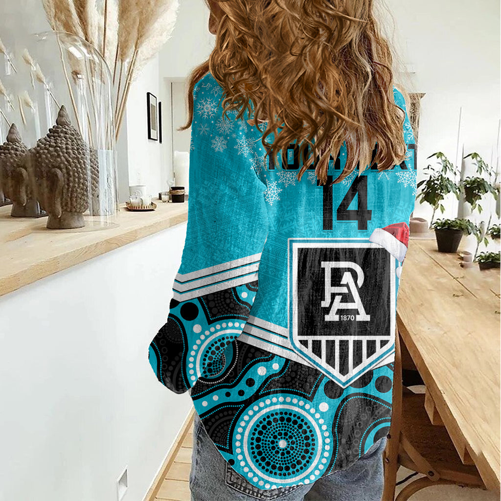 custom-port-adelaide-football-christmas-women-casual-shirt-merry-xmas-2023-mix-aboriginal-art