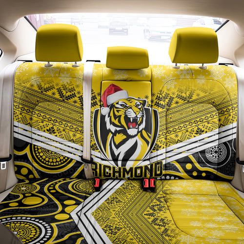 custom-richmond-football-christmas-back-car-seat-cover-merry-xmas-2023-mix-aboriginal-art