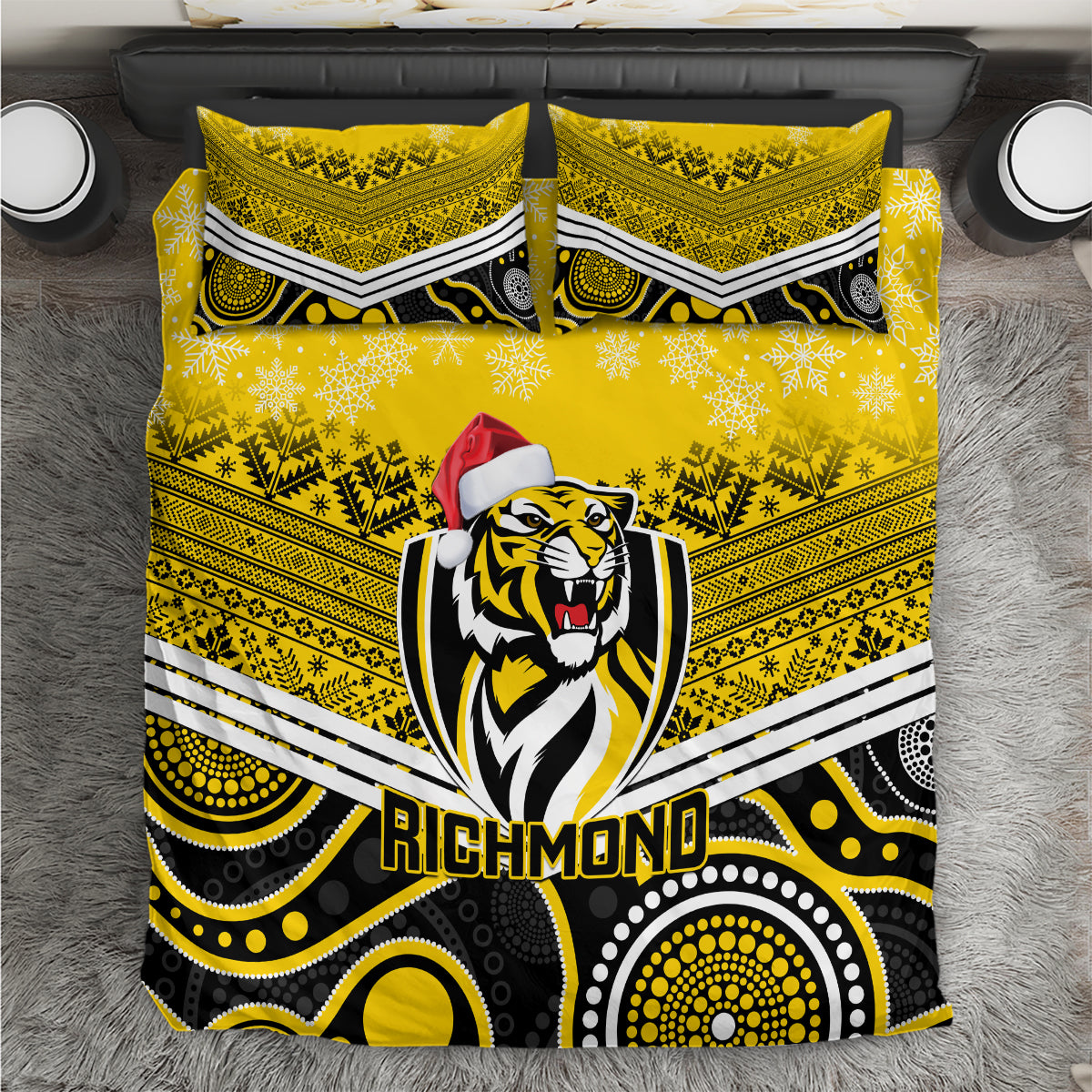 custom-richmond-football-christmas-bedding-set-merry-xmas-2023-mix-aboriginal-art