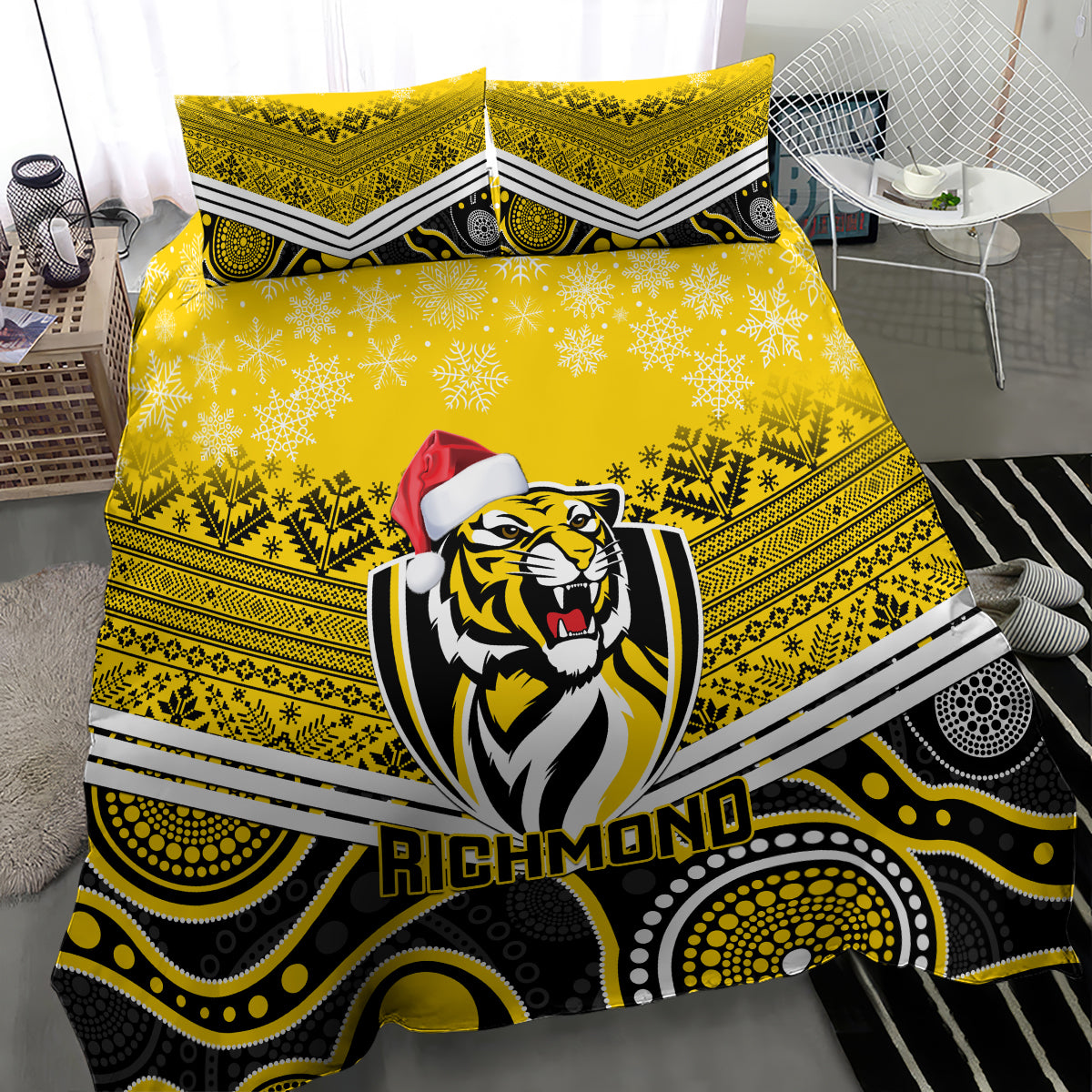 custom-richmond-football-christmas-bedding-set-merry-xmas-2023-mix-aboriginal-art