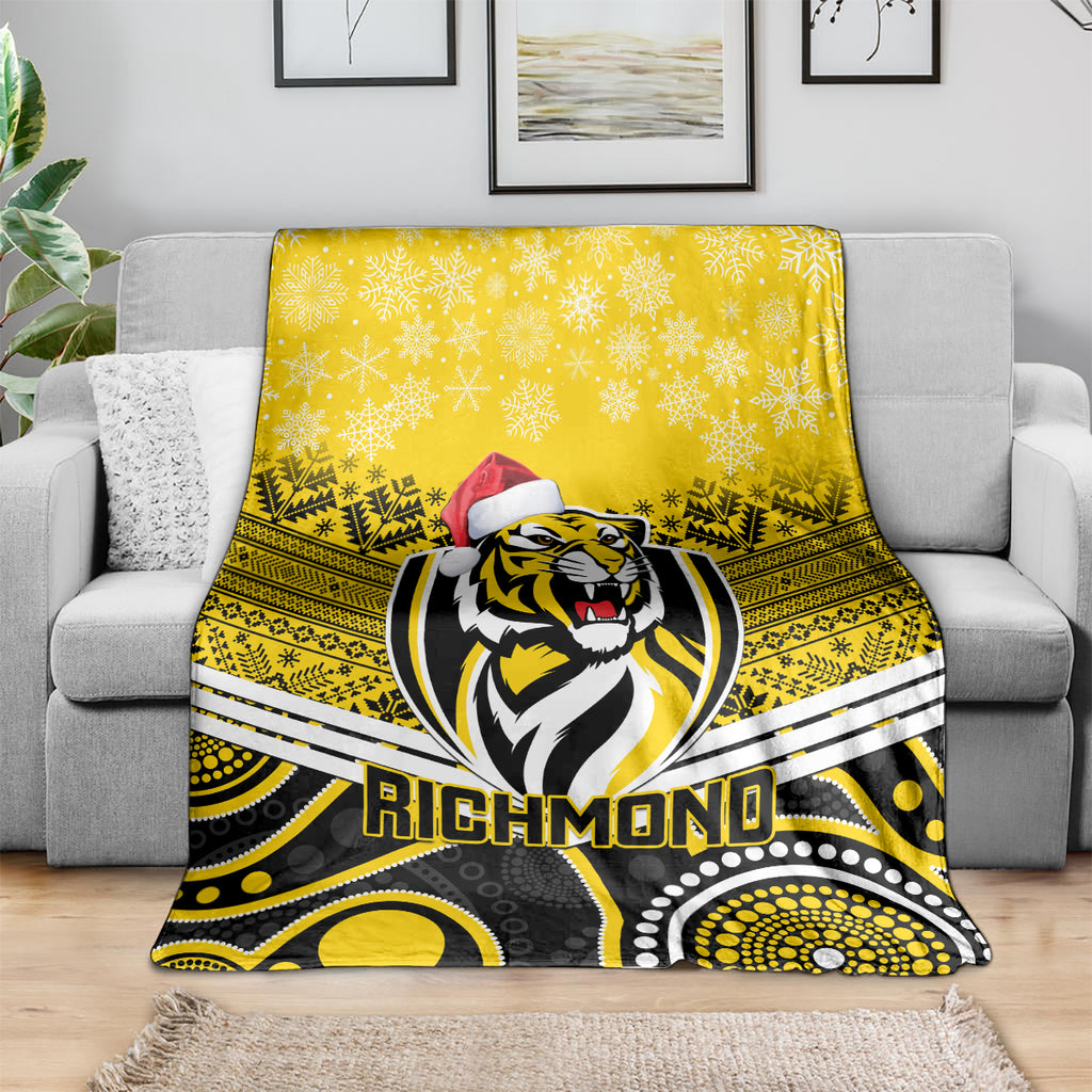 custom-richmond-football-christmas-blanket-merry-xmas-2023-mix-aboriginal-art