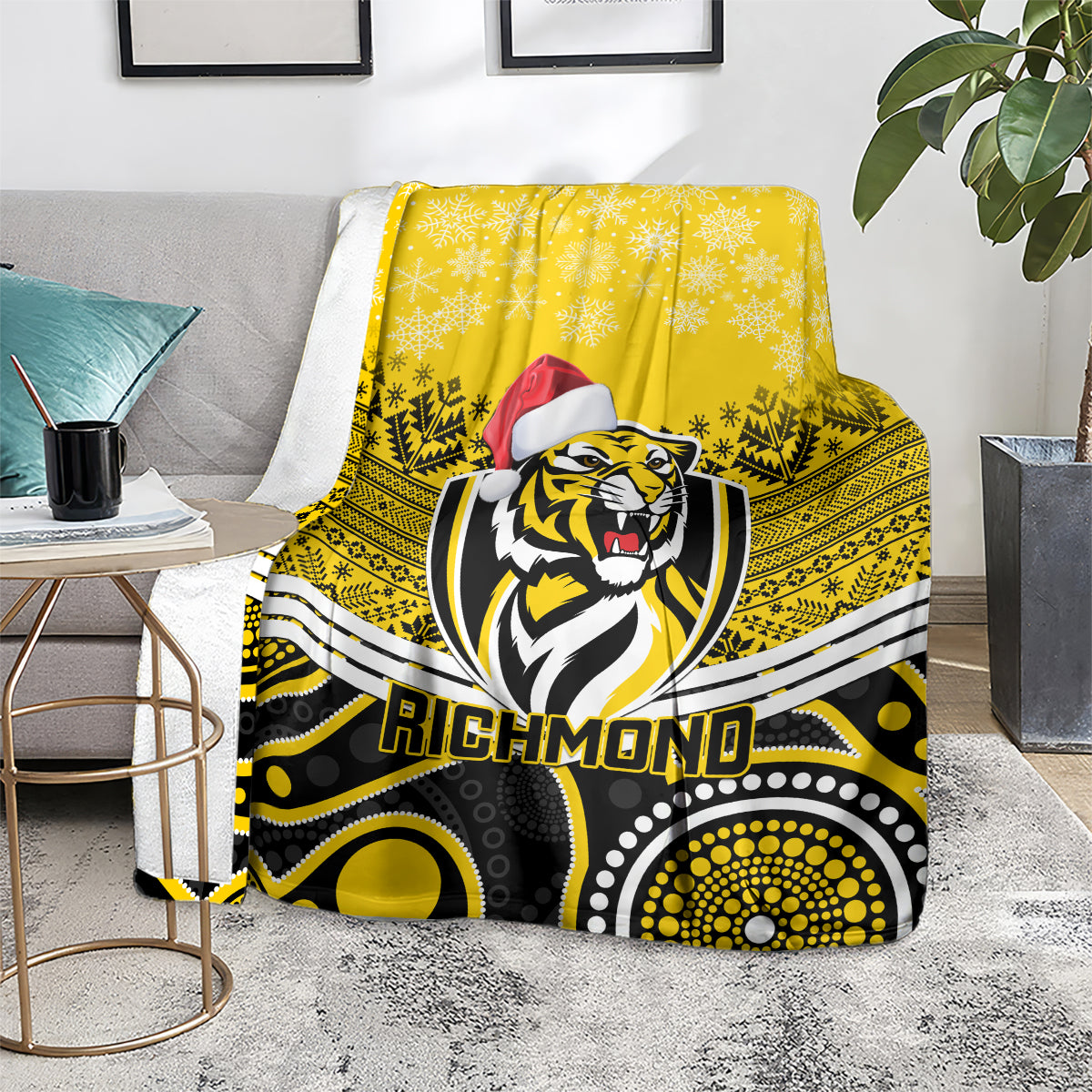 custom-richmond-football-christmas-blanket-merry-xmas-2023-mix-aboriginal-art