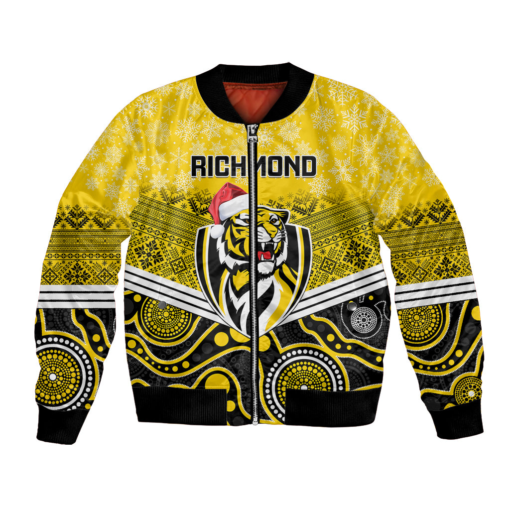custom-richmond-football-christmas-bomber-jacket-merry-xmas-2023-mix-aboriginal-art