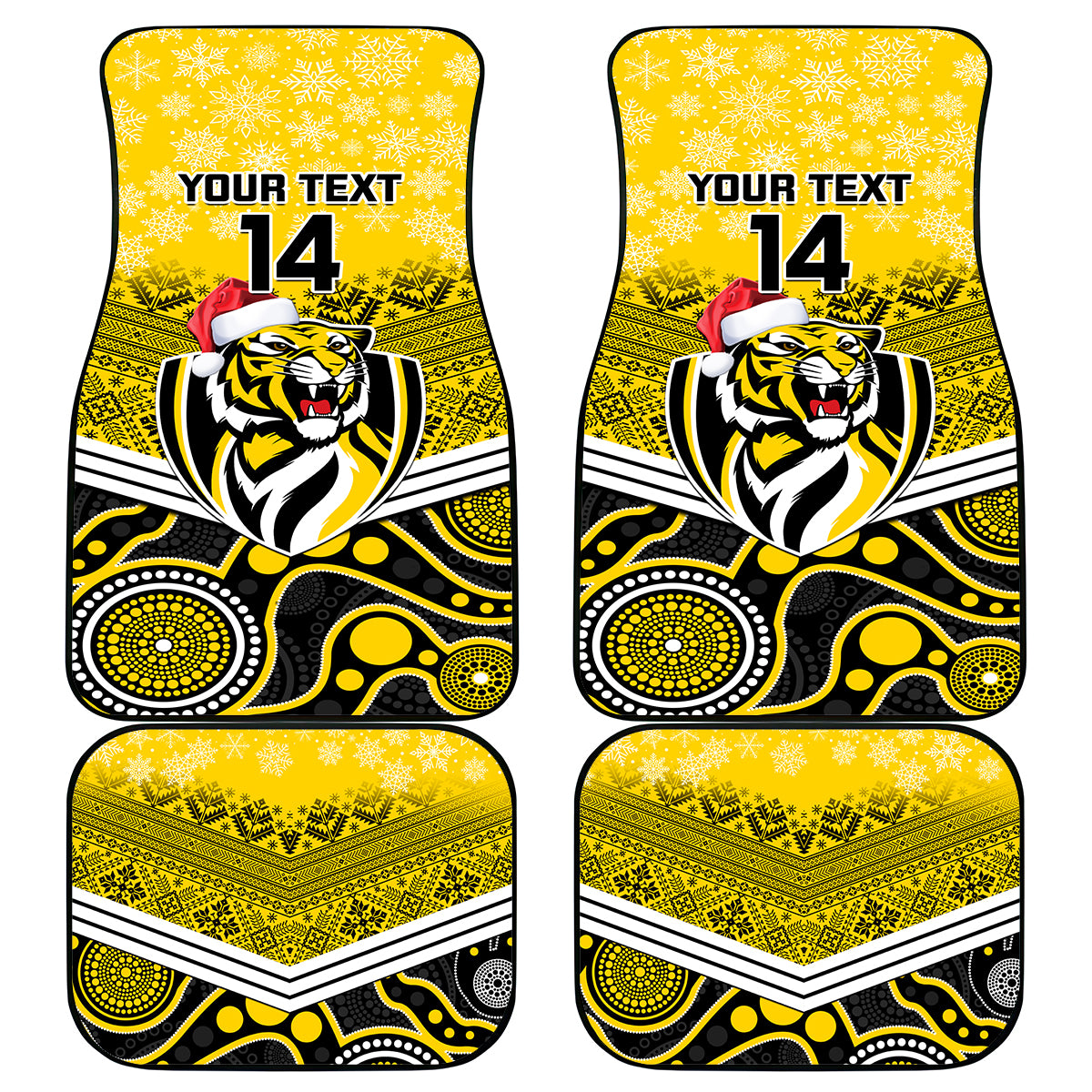 custom-richmond-football-christmas-car-mats-merry-xmas-2023-mix-aboriginal-art